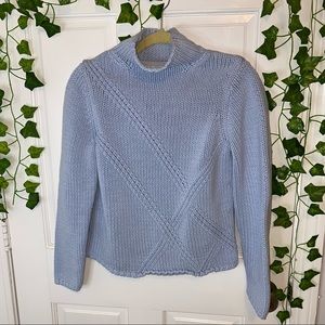 Ann Taylor Baby Blue Knit Sweater
